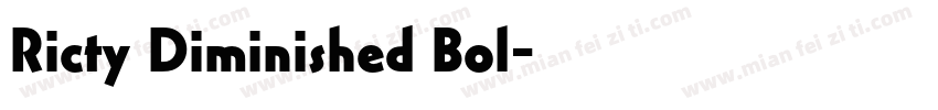 Ricty Diminished Bol字体转换